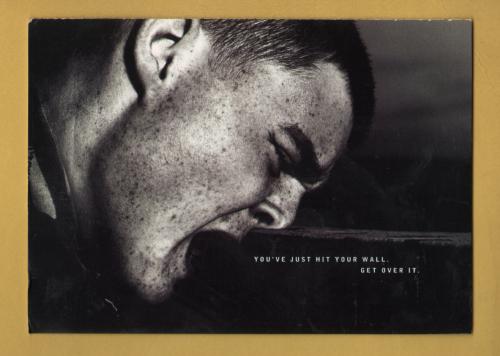 `Royal Marines Commando - 99.99% Need Not Apply` Fold Out Card - Postally Unused - Boomerang Media Postcard.